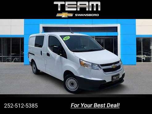 2017 Chevy Chevrolet City Express 1LT van White for sale in Swansboro, NC