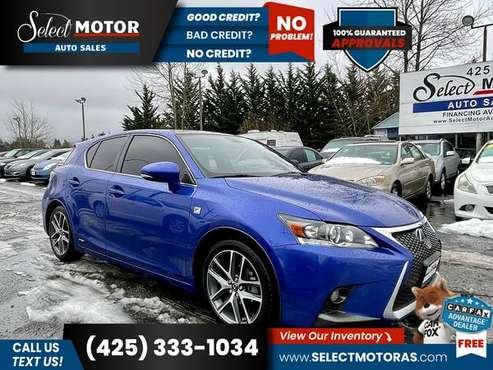 2014 Lexus CT 200h 200 h 200-h BaseHatchback FOR ONLY 379/mo! for sale in Lynnwood, WA