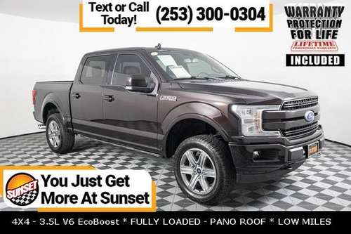 2018 Ford F-150 4x4 4WD F150 Crew cab Lariat SuperCrew TRUCK PICKUP for sale in Sumner, WA