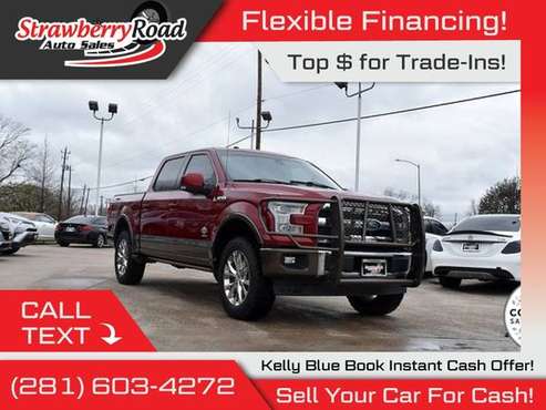 2017 Ford F150 F 150 F-150 King Ranch Crew Cab FOR ONLY 481/mo! for sale in Pasadena, TX