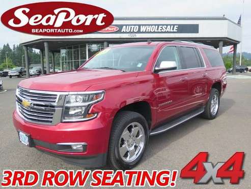 2015 Chevrolet Suburban LTZ 4WD Four Door SUV Third Row Seating Loaded for sale in Portland, OR