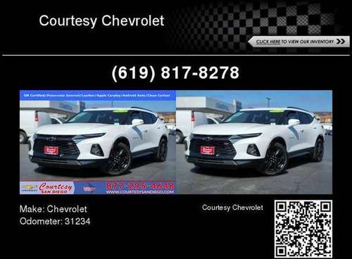 Make Offer - 2019 Chevrolet Chevy Blazer - - by for sale in San Diego, CA