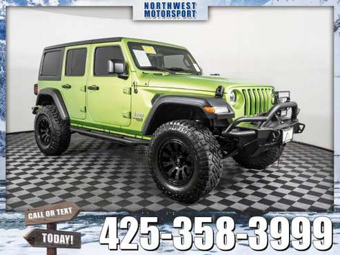Lifted 2018 *Jeep Wrangler* Unlimited Sport 4x4 - cars & trucks - by... for sale in Everett, WA