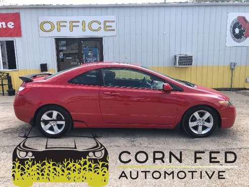 2006 HONDA CIVIC COUPE+2 OWNER+2 KEYS+30 MAINTNENCE RECORDS+FREE CAFAX for sale in CENTER POINT, IA