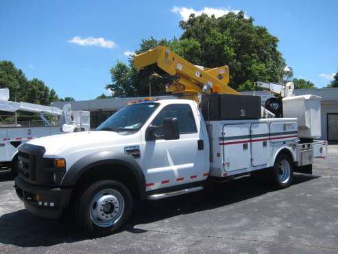 2008 FORD F-550 BUCKET TRUCK W/ MATERIAL HANDLER for sale in Springfield, TN