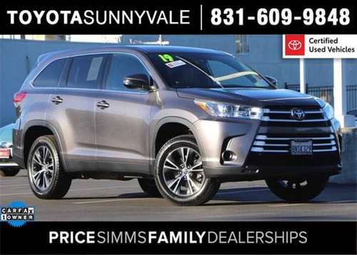 2019 Toyota Highlander FWD 4D Sport Utility/SUV LE for sale in Sunnyvale, CA