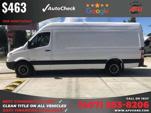 463/mo - 2011 Mercedes-Benz Sprinter 2500 Cargo Extended w170 w 170 for sale in Kissimmee, FL