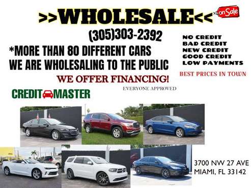 CAR SALES) CLEAN TITLE/WHOLESALE/BANK REPO CALL ANA - cars & for sale in Miami, FL