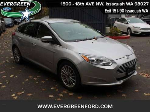 2013 Ford Focus Electric Base hatchback Silver for sale in Issaquah, WA