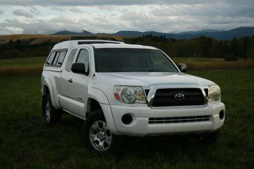 Toyota Tacoma 2007 4X4 Manual 5-speed with Camper Shell for sale in Bozeman, MT