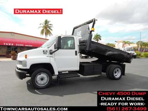 Chevy C4500 DURAMAX DIESEL DUMP BODY TRUCK Flatbed DUMP TRUCK - cars for sale in south florida, FL