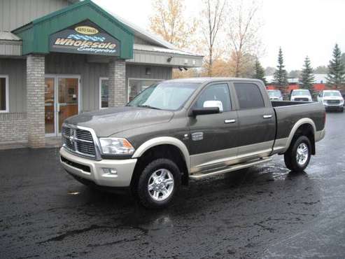 2012 dodge ram 3500 cummins longhorn crew cab short box 4x4 4wd for sale in Forest Lake, MN