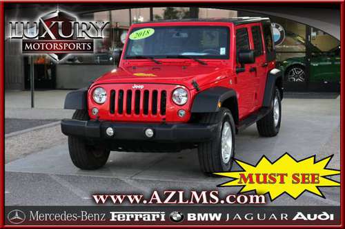 2018 Jeep Wrangler JK Unlimited Sport S .... Very Nice .... Must See... for sale in Phoenix, AZ