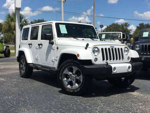 2016 Jeep Wrangler Unlimited Sahara 4WD Sale Priced for sale in Fort Myers, FL