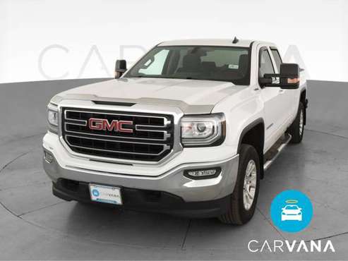 2018 GMC Sierra 1500 Double Cab SLE Pickup 4D 6 1/2 ft pickup White... for sale in Sausalito, CA