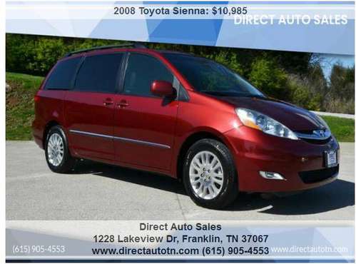 2008Toyota Sienna XLE Limited One owner low miles for sale in Franklin, TN