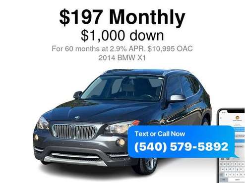 2014 BMW X1 xDrive28i LOW DOWNPAYMENTS - - by dealer for sale in Fredericksburg, VA