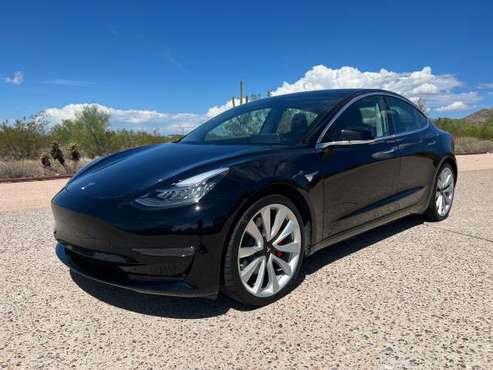2019 Tesla Model 3 Performance - Black on Black - Only 22k Miles for sale in Scottsdale, AZ