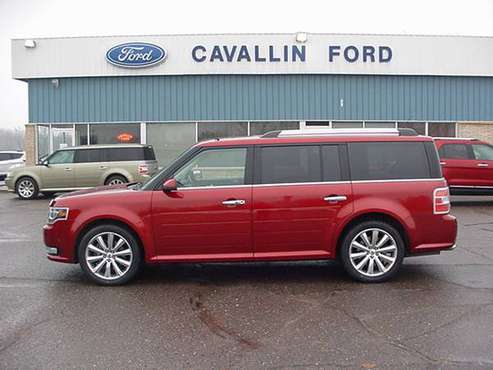 #1428 2015 ford flex limited front wheel drive ruby red - cars &... for sale in Pine City, MN