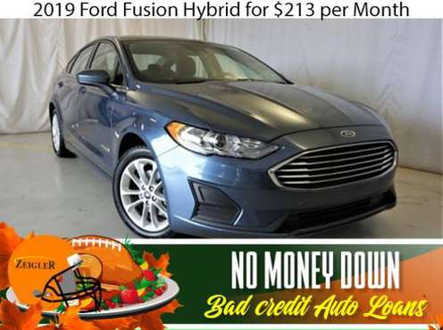 $213/mo 2019 Ford Fusion Hybrid Bad Credit & No Money Down OK - cars... for sale in Roselle, IL