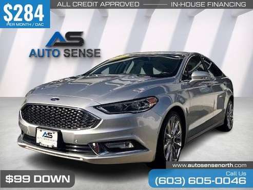 284/mo - 2017 Ford Fusion Platinum AWD - - by dealer for sale in Chichester, ME