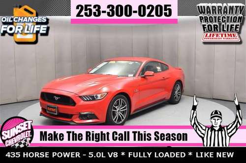 LOADED 2017 Ford Mustang GT 5.0L V8 Coupe WARRANTY 4 LIFE for sale in Sumner, WA