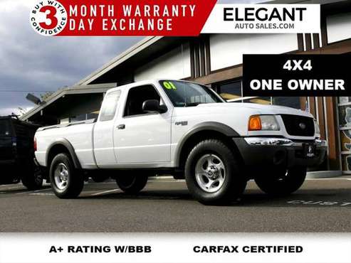 2001 Ford Ranger XLT 4X4 ONE OWNER LOW MILES CLEAN 4WD for sale in Beaverton, OR
