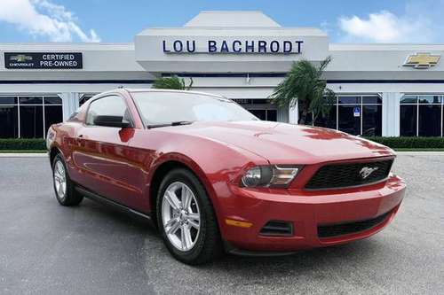 2010 *Ford* *Mustang* *2dr Coupe V6* Red for sale in Pompano Beach, FL