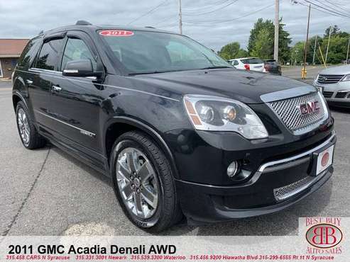 2011 GMC ACADIA DENALI AWD! FULLY LOADED! BOSE SOUND! 3RD ROW! SUNROOF for sale in N SYRACUSE, NY