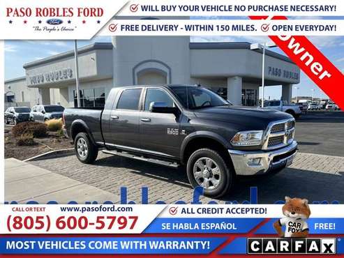 2016 Ram 2500 LaramieCrew Cab - - by dealer - vehicle for sale in Paso robles , CA