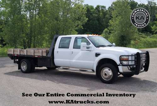 2008 Ford F550 XL 4x4 - 12ft Flatbed - 4WD 6.4L V8 Power Stroke... for sale in Dassel, MN
