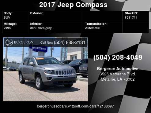 2017 Jeep Compass Latitude for sale in Metairie, LA
