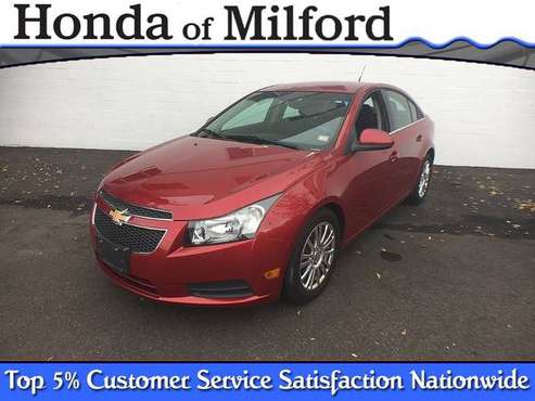 2012 *Chevrolet* *CRUZE* *4dr Sedan ECO* Crystal Red for sale in Milford, CT