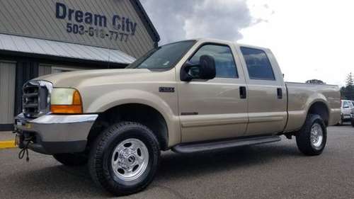 2001 Ford F250 Super Duty Crew Cab Diesel 4x4 4WD F-250 Short Bed Truc for sale in Portland, OR