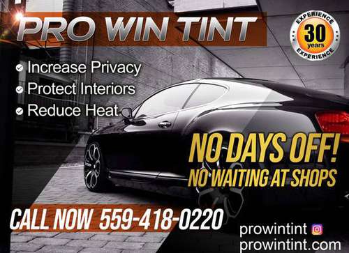 Window Tinting Mobile services for sale in Bakersfield, CA