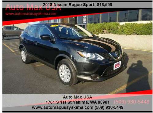 2018 Nissan Rogue Sport S AWD 4dr Crossover (midyear release) 28654 Mi for sale in INTERNET PRICED CALL OR TEXT JIMMY 509-9, WA