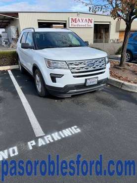 2019 Ford Explorer XLT FWD Oxford White - - by for sale in Paso robles , CA
