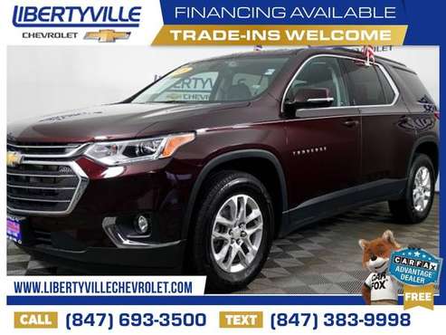 784/mo - 2020 Chevrolet Traverse LT Leather AWD for sale in Libertyville, IL