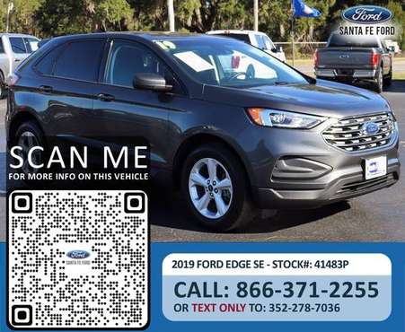 19 Ford Edge SE Camera, Push to Start, Cruise Control for sale in Alachua, FL
