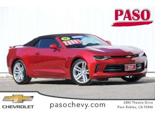 2017 *Chevrolet Camaro* convertible 1LT - Red for sale in Paso robles , CA