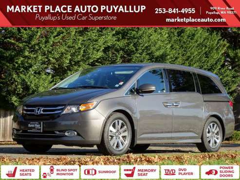 2017 HONDA ODYSSEY Touring Elite MINIVAN - - by dealer for sale in PUYALLUP, WA