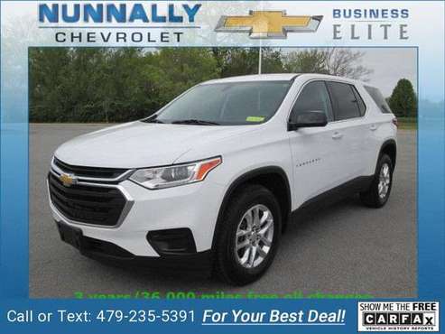2018 Chevy Chevrolet Traverse LS suv Summit White for sale in Bentonville, AR