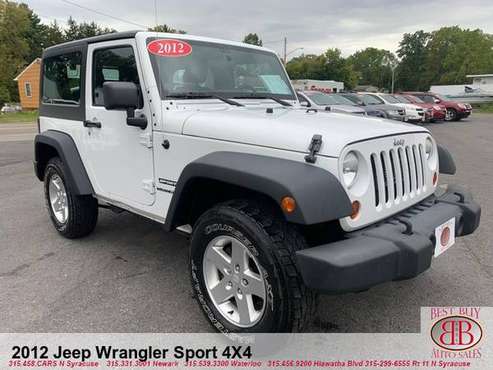 2012 JEEP WRANGLER SPORT 4X4! FAST CREDIT APPROVAL! FINANCING OPTIONS! for sale in Syracuse, NY