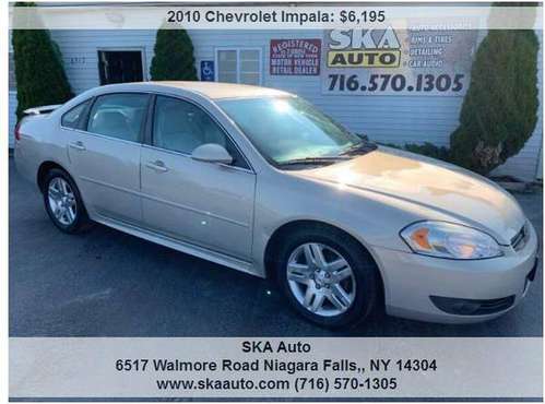 10 Chevrolet Impala LT Loaded 112K miles Runs and Drives Perfect Clean for sale in Niagara Falls, NY