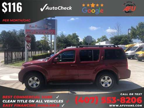 116/mo - 2007 Nissan Pathfinder SE Sport Utility 4D 4 D 4-D - cars for sale in Kissimmee, FL