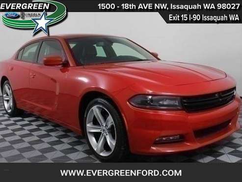 2017 Dodge Charger SXT sedan Red for sale in Issaquah, WA