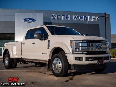 2018 Ford F-450 Super Duty Platinum Crew Cab LB DRW 4WD for sale in Pauls Valley, OK