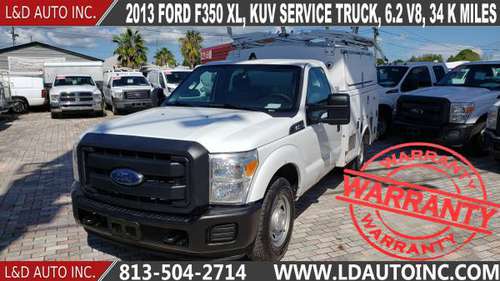 2013 FORD F350 XL, KUV SERVICE TRUCK, 6.2 V8, 34 K MILES for sale in largo, FL