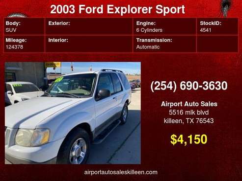2003 Ford Other 2dr 102 WB XLS Auto - - by dealer for sale in Killeen, TX