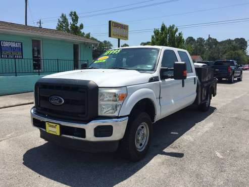 2013 FORD F250 SUPERDUTY SUPERCREW 4 DOOR 4X4 9' UTILITY FLATBED for sale in Wilmington, NC